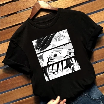 Ir 2021. Kawaii Jujutsu Kaisen T Vīriešiem ar Īsām Piedurknēm Pie Gojo Yuji Itadori Sukuna Acīm T-krekls Anime, Manga Tee Kreklu Drēbes