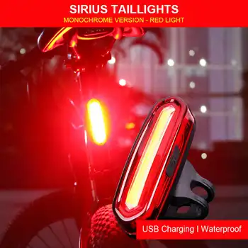 5 LED USB Lādējamu Bike Velosipēdu Astes Gaismas Brīdinājuma signāls Aizmugurē, Drošības Nakts Izjādes Dienu Vilku Zvaigžņu Brīdinājuma Gaismas Velosipēdu gaismas TSLM1