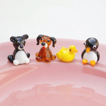 Gudrs Pingvīns, Suns Pīle ar rokām Darinātas Stikla Pērles DIY Jautri Mājās Aproces Materiāls, Roku darbs, Auskari Rotaslietas, Aksesuāri