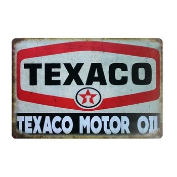 Aizliegtās Vienošanās Motoru Eļļas! Alvas Pazīmes Vintage Metāla Plāksne Texaco Plate