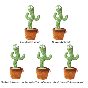 Kaktuss Plīša Rotaļlieta Vīšanas Kaktuss, Gaismas Elektriskās Dziedāšanas 120 Dziesmas, Dejas Vīšanas Cactu Gaismas Ierakstīšanas Mācīšanās Runāt