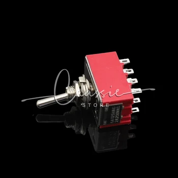 6MM miniatūru sarkanu tumblerus MTS-402 Mazo tumblerus vibrokretuļa slēdzi slēdzis 12-pin 2 faili
