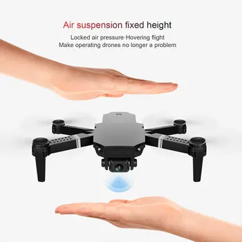 Drones Salokāms Augstums Saglabājot 4K IZŠĶIRTSPĒJAS Dual Kameras RC Dūkoņa WiFi FPV Reālā laika Pārraidi Tālvadības PRO Quadcopter Rotaļlieta Dāvana