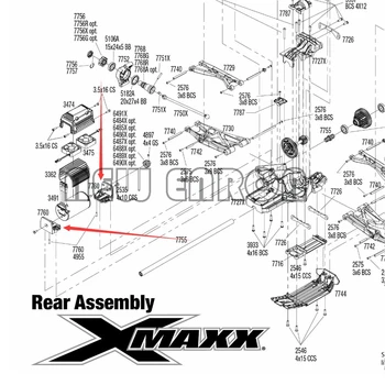 JAUNU ENRON 2gab Alumīnija Priekšējais un Aizmugurējais Motora Siltuma Izlietne Mount #7760 1:5 Metāla 1/5 Traxxas XMaxx X-Maxx 77076-4 77086-4