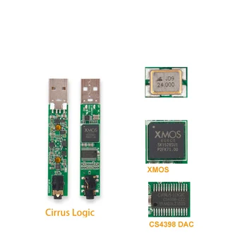 CYBERDRIVE XMOS+CS4398 Portatīvo Audio Dekoders USB Skaņas Karti, kas DSD 256 Audio Dekodēšanas augstas precizitātes (Hi-Res 192KHz / 24bit
