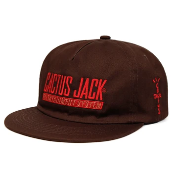 Jauns Scott Travis Cactus Jack Snapback Cap Kokvilnas Izšuvumi Beisbola cepure Vīriešiem, Sievietēm, Regulējams Hip Hop Tētis Cepuri Kaulu