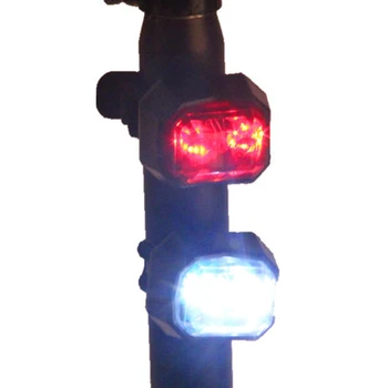 Velosipēdu Aksesuāri Velosipēdu aizmugurējos lukturus, Velosipēds, Velosipēdu 2 LED Aizmugures Aizmugures Gaismas Lampa Drošības Mirgo Brīdinājuma Trīs Režīmi
