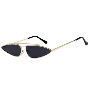 Saulesbrilles sieviešu ir 2021. Jaunas dubultās metāla rāmis vintage saules brilles vīriešiem toņos, Kaķu Acu trīsstūris brilles UV400
