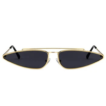 Saulesbrilles sieviešu ir 2021. Jaunas dubultās metāla rāmis vintage saules brilles vīriešiem toņos, Kaķu Acu trīsstūris brilles UV400