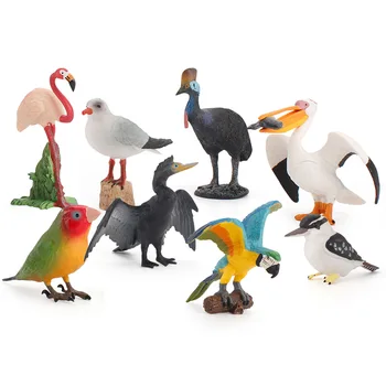 Simulācijas Pelican Papagailis Putnu Cassowary Dzīvnieku Modelis Rotaļlietas Statuetes Mājas Dekoru Miniatūra Pasaku Darbības Rādītāji Dārza Dekori, Dāvanas