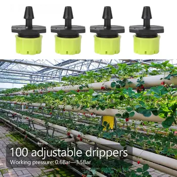 100gab Dārza augļu Dārzi Sprinkleru Ūdens Pilinātāju Apūdeņošanas Misting Pilienu Avots Regulējams Sprauslu Pilienveida Apūdeņošanas Sprinkleru