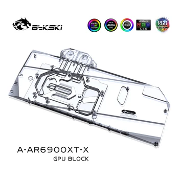Bykski Ūdens Bloķēt Izmantot ASRock, AMD Radeon RX 6800 /6900 XT Taichi X /Phantom Spēļu D 16.G OC GPU Karte / Vara Radiatoru / RGB