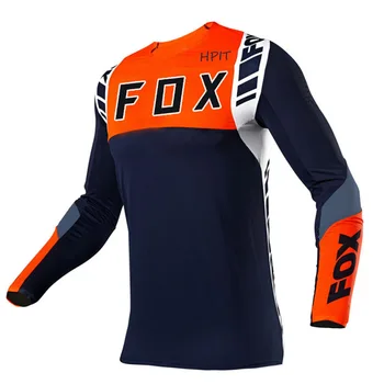 Ir 2021. Vīriešu Nobrauciena Svīteri Hpit Fox Kalnu Velosipēds MTB Krekli Offroad DH Motociklu Jersey Motokrosa Sportwear Apģērbu FXR Velosipēds