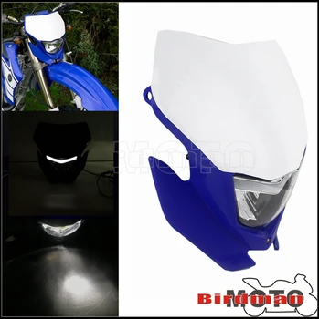 Motociklu LED Priekšējo Lukturu Par Yamaha YZ85 YZ125 YZ250 YZ250FX WR250F 450F 250R Netīrumi Velosipēds Dual Sporta Enduro galvenie Lukturi