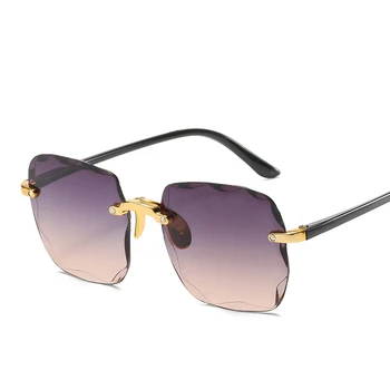 Ir 2021. Modes bez apmales Saulesbrilles Sieviešu Luksusa Zīmolu Dizainera Vasaras Sarkanajā Laukumā, Saules brilles Vīriešiem UV400 Toņos Oculos