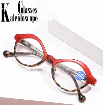 Mazas Ovālas Lasīšanas Brilles Vīrieši Sievietes Anti Zilā Gaisma Hyperopia Brilles Datoru Optiskās Brilles Presbyopic +1.0 1.5 2.0 2.5